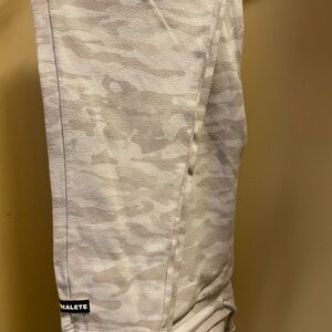 White / grayish camo identity joggers.